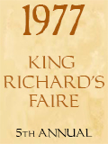 1977 King Richard's Faire